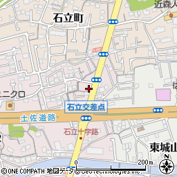 高知県高知市城山町9-4周辺の地図