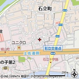 高知県高知市城山町228周辺の地図