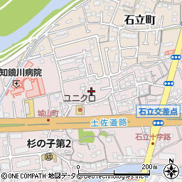 高知県高知市城山町244周辺の地図