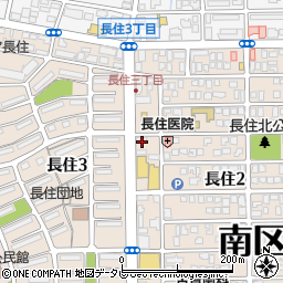 金銀堂　福岡長住店周辺の地図