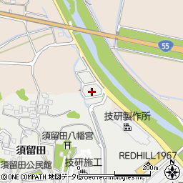 高知県香南市赤岡町須留田2299周辺の地図