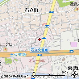 高知県高知市城山町10周辺の地図