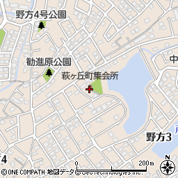萩ヶ丘町集会所周辺の地図