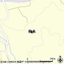 大分県豊後高田市梅木周辺の地図