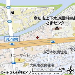 高知県高知市河ノ瀬町180周辺の地図