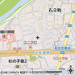 高知県高知市城山町240-15周辺の地図