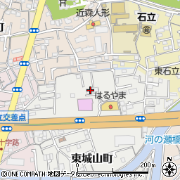 高知県高知市東城山町80周辺の地図