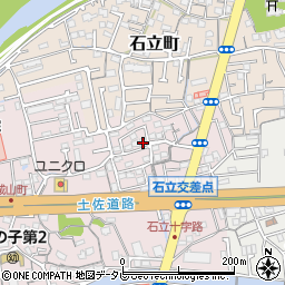 高知県高知市城山町228-4周辺の地図