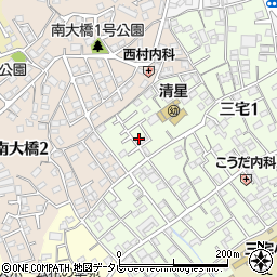 福岡県福岡市南区三宅1丁目21周辺の地図