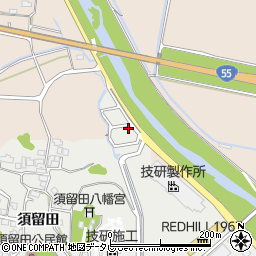 高知県香南市赤岡町須留田2303周辺の地図