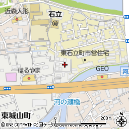 高知県高知市東城山町1周辺の地図