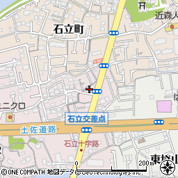 高知県高知市城山町6-10周辺の地図
