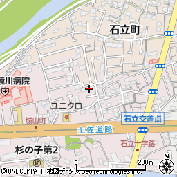 高知県高知市城山町240-30周辺の地図