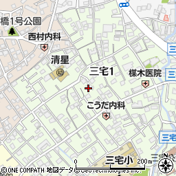 福岡県福岡市南区三宅1丁目15-37周辺の地図