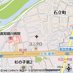 高知県高知市城山町249周辺の地図
