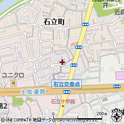 高知県高知市城山町233-12周辺の地図