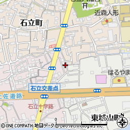 高知県高知市城山町2周辺の地図