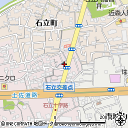 高知県高知市城山町6-13周辺の地図