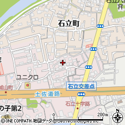 高知県高知市城山町228-5周辺の地図