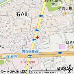高知県高知市城山町4周辺の地図