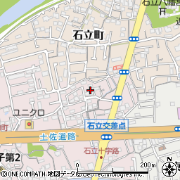 高知県高知市城山町236周辺の地図