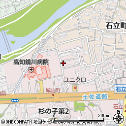 高知県高知市城山町252-4周辺の地図