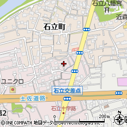 高知県高知市城山町233周辺の地図