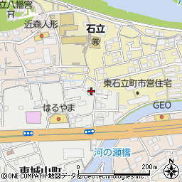 高知県高知市東城山町4周辺の地図