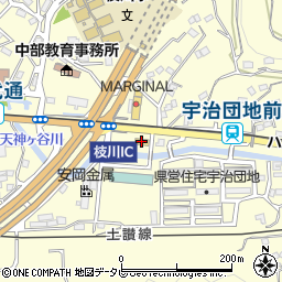 ローソンいの町枝川店周辺の地図