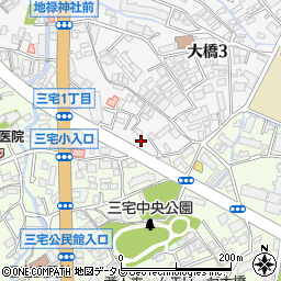 福岡県福岡市南区大橋3丁目30-17周辺の地図