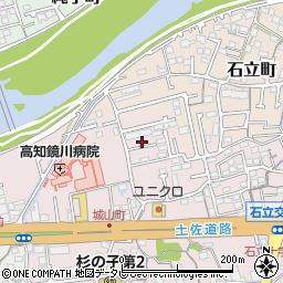 高知県高知市城山町253周辺の地図