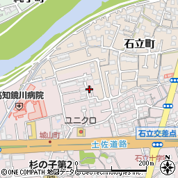 高知県高知市城山町250周辺の地図