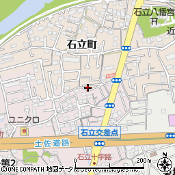 高知県高知市石立町103-18周辺の地図