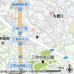 福岡県福岡市南区大橋3丁目30-45周辺の地図