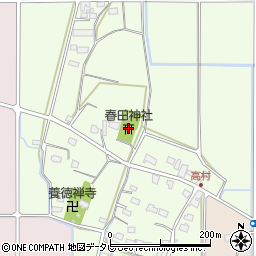 春田神社周辺の地図