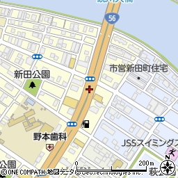 北新田町周辺の地図