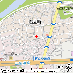 高知県高知市石立町102-1周辺の地図
