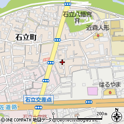高知県高知市石立町33周辺の地図