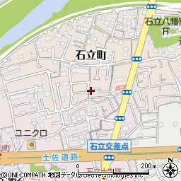 高知県高知市石立町102-10周辺の地図