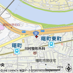 高知南警察署朝倉交番周辺の地図