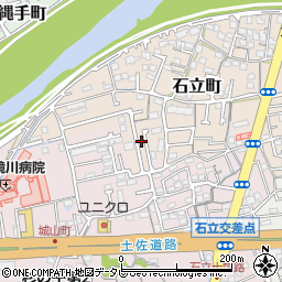 高知県高知市石立町212-15周辺の地図