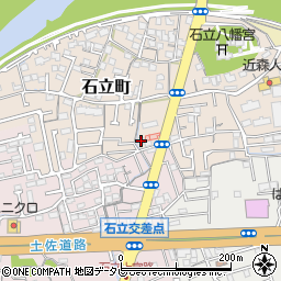 高知県高知市石立町96周辺の地図