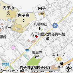 愛媛県喜多郡内子町内子2012周辺の地図