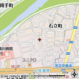 高知県高知市石立町212-14周辺の地図