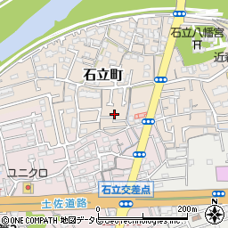 高知県高知市石立町102-7周辺の地図