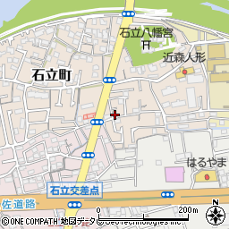 高知県高知市石立町35-5周辺の地図