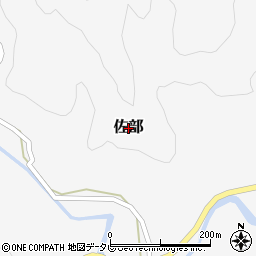 和歌山県串本町（東牟婁郡）佐部周辺の地図