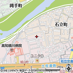 高知県高知市城山町257-12周辺の地図