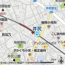 井尻駅周辺の地図