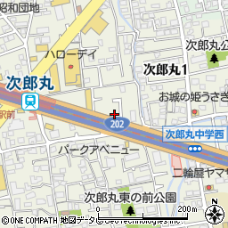 福岡外環状線周辺の地図